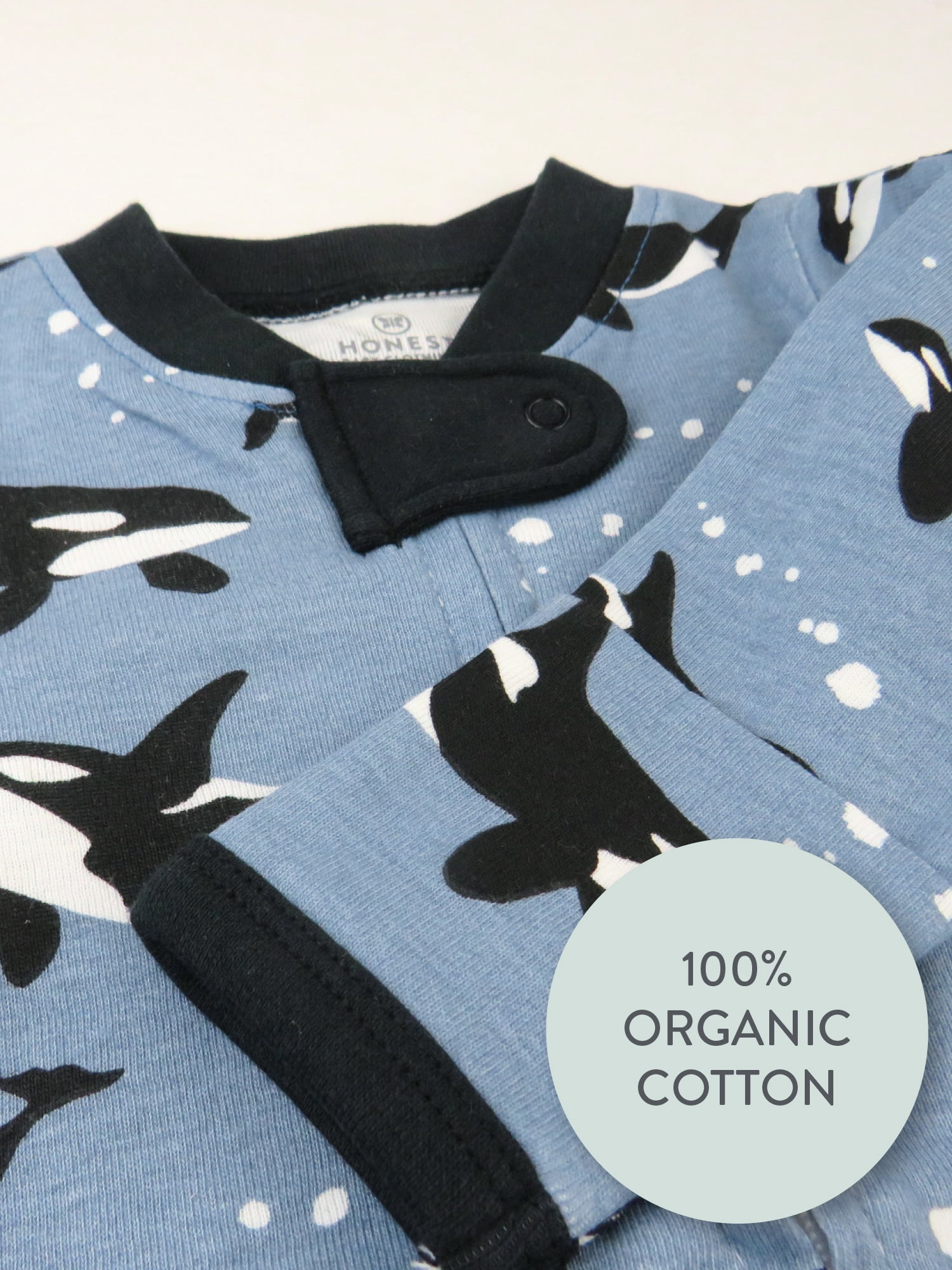 Honest Baby Clothing Organic Cotton Boy/Girl Long Sleeve Sleep N Play, Newborn - 9 Month Sleepwear