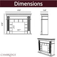 thumbnail image 7 of Cambridge 47.8-in. Shelby Electric Fireplace Mantel with Deep Log Insert, Mahogany, 7 of 7