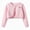 A43-Pink, variant on Girl's Front Long Sleeve Crochet Cardigan Out Long Sleeve Knit Fall and Winter Top 5-14Y(White,1-2 Years)