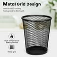thumbnail image 7 of Deally Mesh Pencil Holder Metal Pen Cup Black for Desk 6 Packs, 7 of 7