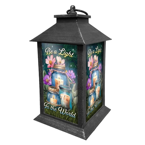 Briarwood Lane Spring Lantern 13.5" x 5.5" x 5.5" Be a Light Jars For Spring Lantern