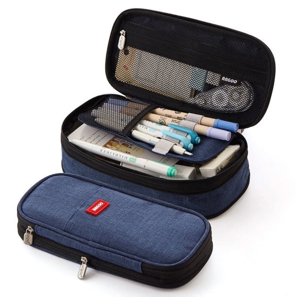 Estuche para lápices de gran capacidad para oficina, colegio, escuela, almacenamiento grande, bolsa de alta capacidad, estuche, caja organizadora Ormromra LRWJ435-8