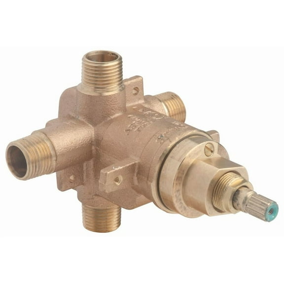 Temptrol Brass Pressure-Balancing Tub and Shower Valve