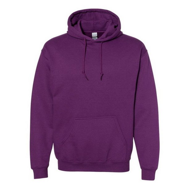 Gildan - Sudadera con capucha de combinación de tejidos Unisex (Plum)