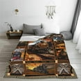 thumbnail image 4 of Train Blanket Steam Train Throw Blanket Cozy Fleece Flannel Bedding Train Gifts for Men Women Boys Girls Lover Adult Stuff Plush for Couch Sofa Bed Decor, 4 of 10