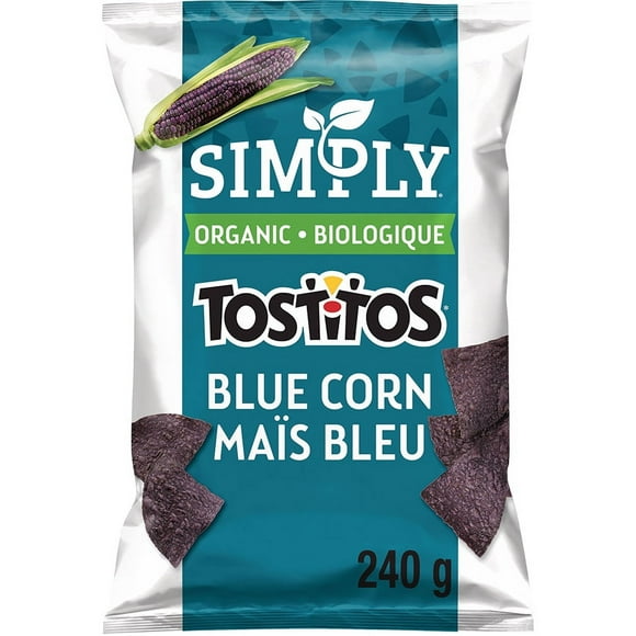 Simply TOSTITOS Blue Corn Tortilla Chips, 240g