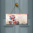 thumbnail image 2 of Vintage Patriotic Persian 4th of July Independence Memorial Day Landscape Wood Sign Cat Lover Kitten Owner Gifts Hanging Wall Home Decor - 01006, 2 of 5