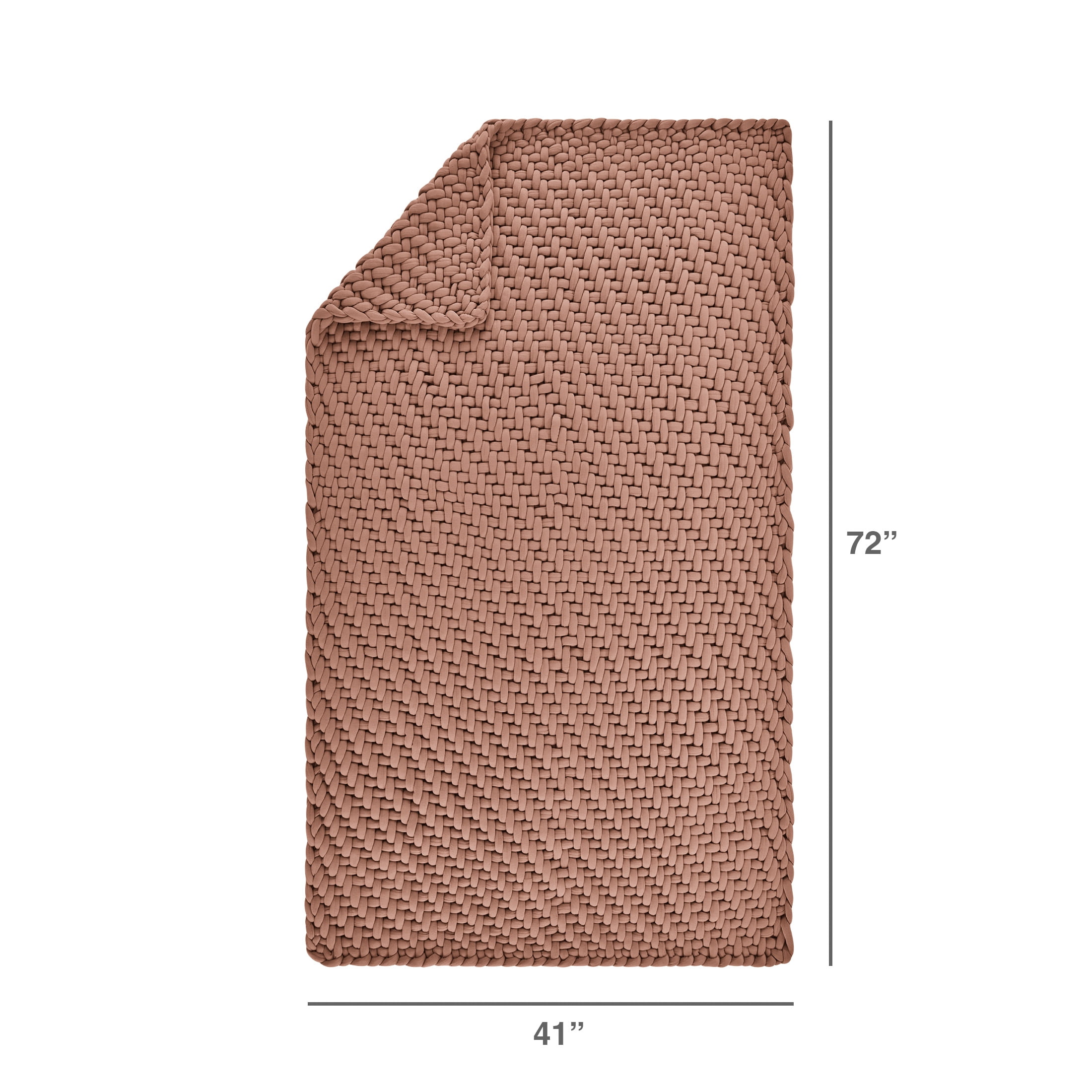 Allswell Weighted Knit Throw Blanket, Savannah Taupe, 15 lbs