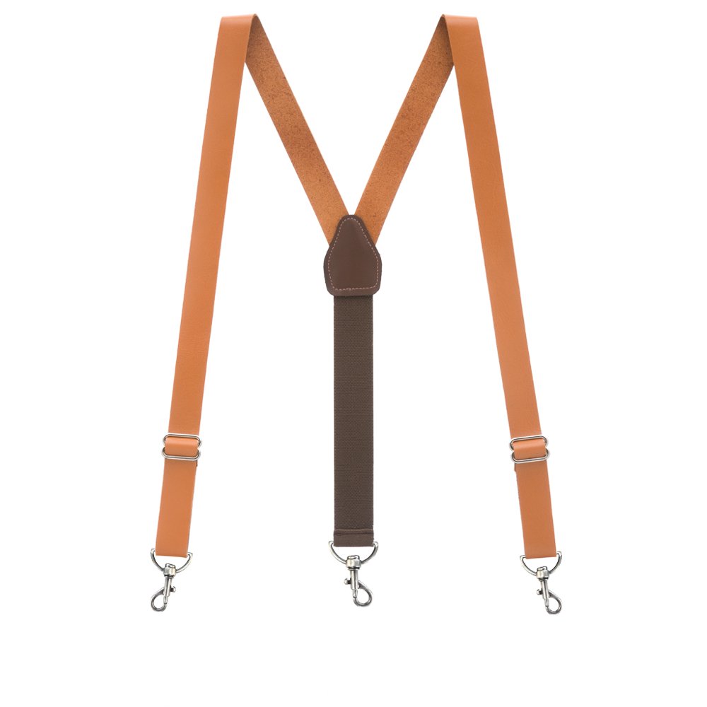 Suspender Store Leather 1Inch Wide Trigger Snap Suspenders Walmart