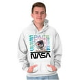 thumbnail image 5 of Cute NASA Worm Logo Mars Astronaut Hoodie Sweatshirt Women Men Brisco Brands M, 5 of 6