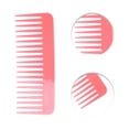 thumbnail image 3 of Unique Bargains 1 Pc Flat Style Wide Tooth Comb for Curly Thin Hair Plastic Pink, 3 of 3