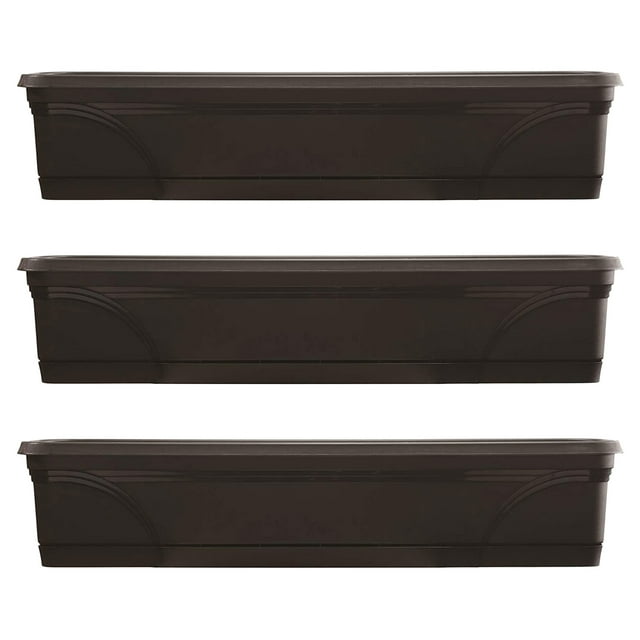 Southern Patio 36" Medallion Hanging Windowsill Garden Box Planter (3 Pack)