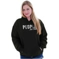 thumbnail image 3 of Funny People Not A Fan Sarcastic Joke Hoodie Sweatshirt Women Men Brisco Brands S, 3 of 6