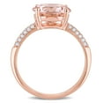 thumbnail image 4 of Everly Women's Morganite 14k Rose Gold Ring, 4 of 8
