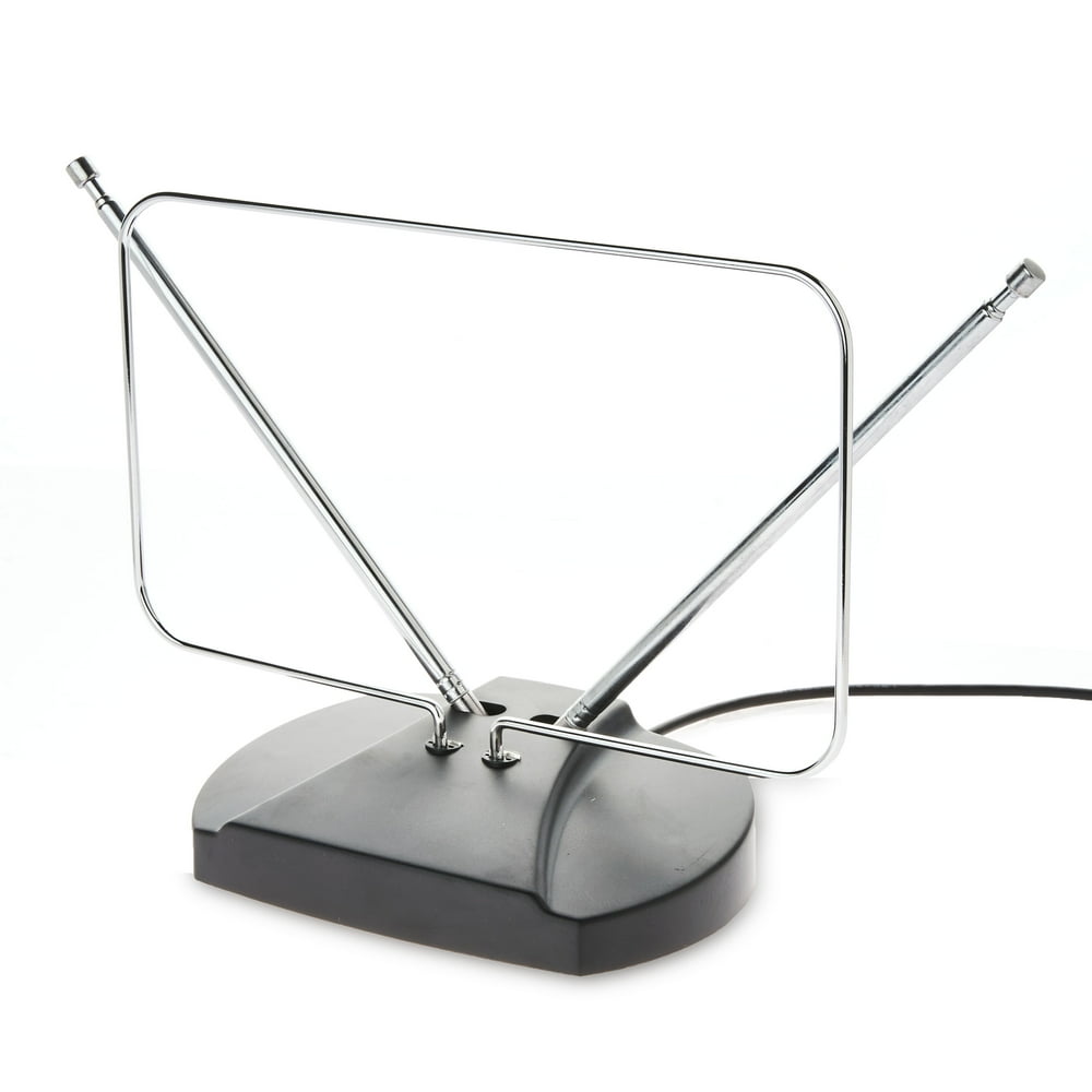 onn. Indoor EasyAdjust HDTV Antenna with VHF Dipoles and 20 Mile