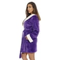thumbnail image 2 of Just Love Critter Robe Sherpa Trim Velour Robes for Women (Unicorn (Velour), Small), 2 of 2