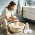 thumbnail image 5 of Beforeyayn Dorm Laundry Tub Heavy Duty, Built In Washing Board Large Reinforced Basin for Hand Wash Clothes, Suits College Dorm, Studio, Great for Bulky Items Like Jeans, 5 of 6