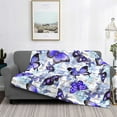 thumbnail image 2 of Fotbe Butterflies Manta de Franela con Estampado, Manta Ultrasuave para Cama, Sofá, Auto, Hipoalergénica y Antibolitas-40"x30", 2 of 6