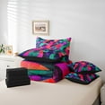 thumbnail image 6 of Castle Fairy Abstract Spiral Bedding Comforter Set,Gradient Geometric Queen Bedding Sets, 6 of 8