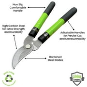 Garden Guru Bypass Loppers Tree Trimmer Clipper w/ Telescopic Handle 15–22 - High Carbon Steel Blade Gardening Loppers Pruning Shear - Comfort Grip Handles (2)