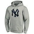thumbnail image 2 of Men's Heather Gray New York Yankees Cooperstown Collection Huntington Logo Fitted Pullover Hoodie, 2 of 3