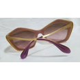 thumbnail image 4 of Miu Miu Miu Sunglasses Logo Cat Eye Mix Metal Combination Brown *Djc2057, 4 of 6