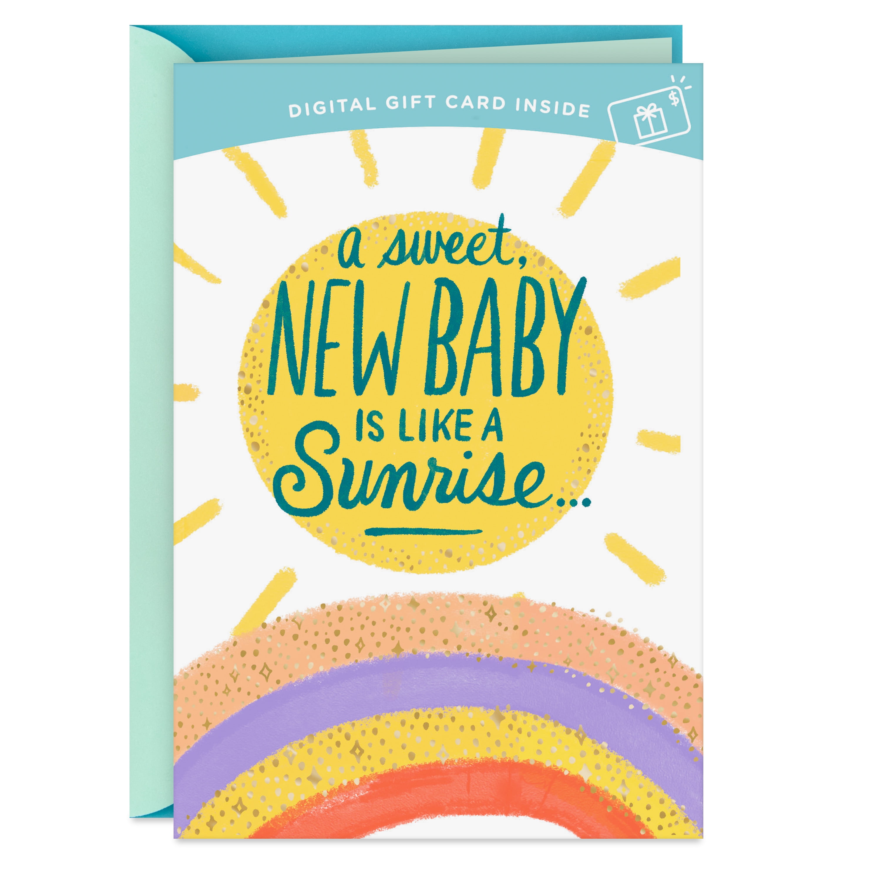 Hallmark Gift Card Greeting Baby Card, Baby Boy, Baby Girl (Enjoy The Sunshine Coming Your Way)
