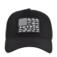 thumbnail image 3 of AWZXDE Unisex Adjustable Outdoor Mesh Snapback Trucker Hat For Men With Color Block Flag Design Baseball Cap BK1, 3 of 8