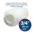 thumbnail image 4 of 2 Pack 4.5 in. X 3/8 in. Premier Woven-Pro Large Core Mini Rollers, Woven Polyester, 3/8 in. Nap for Smooth-Semi-Smooth Surfaces, 4 of 6