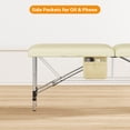 thumbnail image 2 of Massage Table Portable, 2-Fold Lash Bed with Side Pocket, 2 of 6