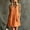 Orange, variant on Morttic Women's Solid Color Sleeveless V Neck Mini Dress – Loose Pockets Casual Vacation Dress for Spring/Summer Beige,S