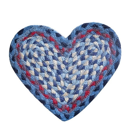 

Heart Shape Placemat Hemp Rope Coasters for Drinks Handmade Braided Heat Insulation Mat Super Absorbent Cup Pad Home Kitchen