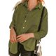 thumbnail image 1 of Txlixc Blusa vaquera de moda femenina, solapa de color sólido, botón de manga larga, blusa vaquera suelta Txlixc moda, 1 of 9