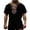Black, variant on Medieval Viking T-Shirt for Men Ethnic Printed Summer Boho Short Tee Retro V Neck Cotton Linen Beach Hippie Shirt