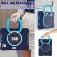 thumbnail image 7 of Case for iPad Mini 7th/6th Generation 8.3 inch 2024/2021, 360 Degree Rotating Hand Grip Shockproof Cover with Shoulder Strap, NavyBlue Blue, 7 of 7