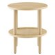 thumbnail image 2 of Mesa auxiliar redonda Table Modway Torus de madera de roble con ratán, 2 of 7