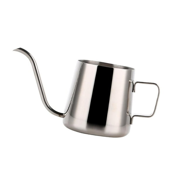 Hervidor de agua de acero inoxidable 250 ml / 350 ml con bandeja de goteo Perfecl Pote largo del café del canalón