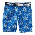 thumbnail image 1 of Pantalones cortos chinos Aeropostale casuales con patrón tropical con cinturón para hombre azul 36, 1 of 2