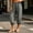 Gray women elastic waist harem pants a1, variant on Women's Elastic Waist Harem Pants Loose Flowy Casual Capri Trousers Solid Boho Beach Vacation Travel Lounge Activewear Summer Outfits, Gray S