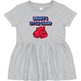 thumbnail image 3 of Inktastic Daddys Little Champ Girls Baby Dress, 3 of 5