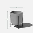 thumbnail image 4 of Veradek Mason Series Raised Kona 15" Plastic-Stone Planter with Stand - (Gray/1 Pack), 4 of 9