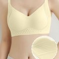 thumbnail image 5 of Women's 1-Pack Seamless Sports Bra, Wireless No Underwire Bras, Wirefree Pullover Bra, Soft Support Gathered Back, Breathable Comfort, Ladies Daily Yoga Bra | TruBelle,Beige L, 5 of 6