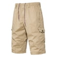 thumbnail image 1 of 2025 Summer Men's Pocket Sporty Thin Casual Loose Large Sized Work Pants, 1 of 5
