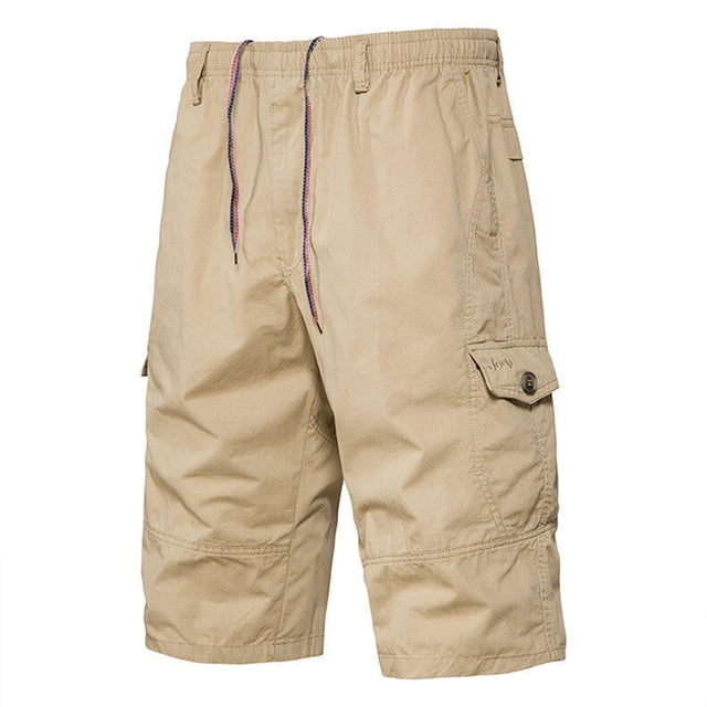 2025 Summer Men's Pocket Sporty Thin Casual Loose Large Sized Work Pants