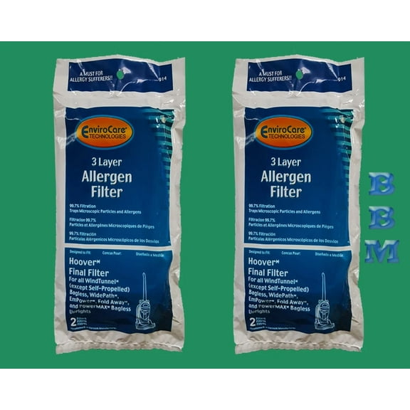 4 Allergen Final Filters 40110004 38766009 Hoover Windtunnel Vacuum Cleaner