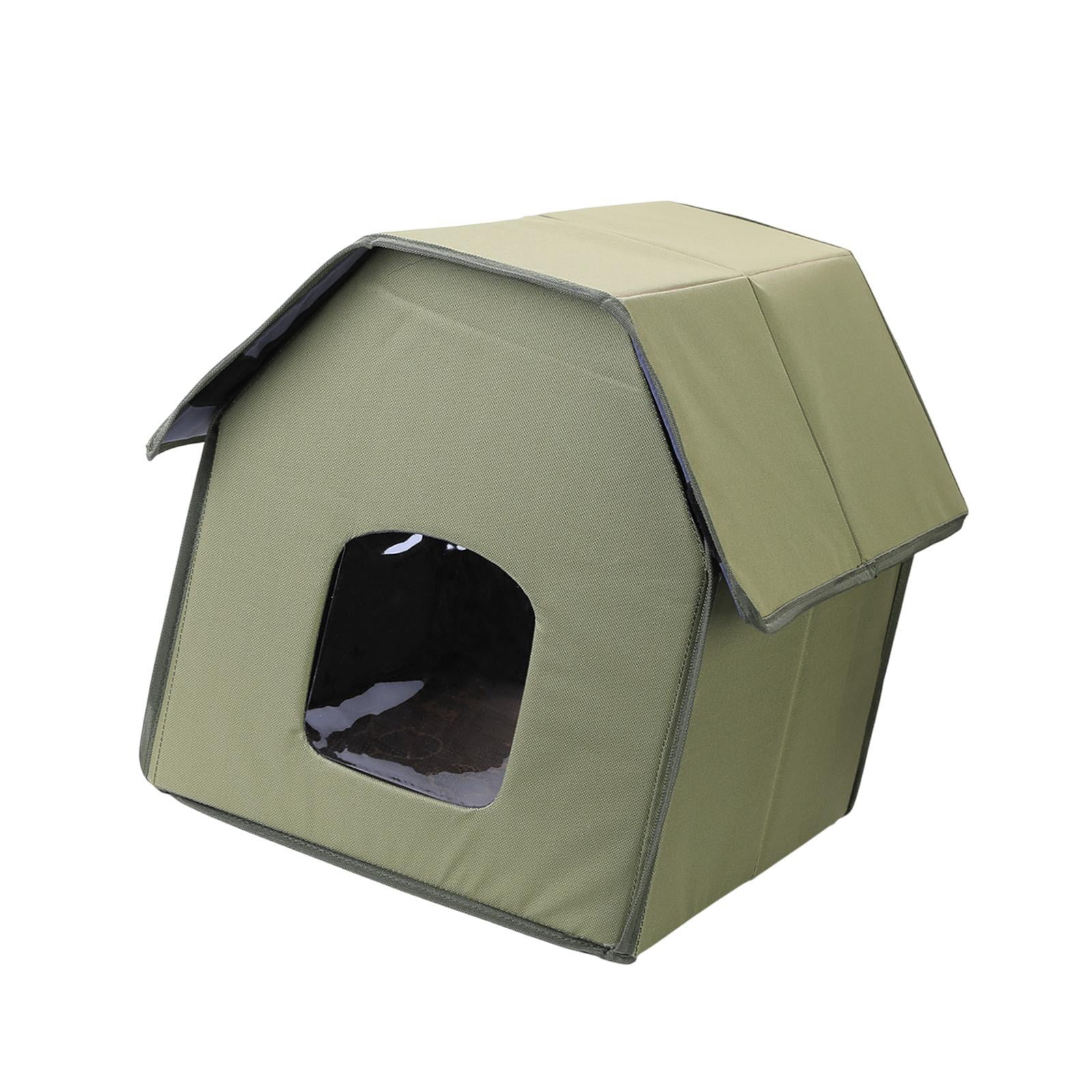Bvdfgk Cat House for Outdoor Cats Pet Supplies Kitten Bed Dog House Warm Stray Top