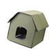 thumbnail image 4 of Casa para gatos Salvador al aire libre impermeable verde, 4 of 10