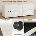 thumbnail image 3 of Garvee Cat Litter Box Enclosure, 55.1" Double Cage with Cat Litter Pad, White, 3 of 9