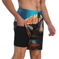 thumbnail image 2 of Balery Realistic Turtle Bañador para hombre, shorts de playa de secado rápido con entrepierna y forro de compresión-X-Large, 2 of 6