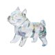 thumbnail image 5 of Estatua de bulldog francés con grafiti, escultura de perro, figuras de escritorio, estatua de animal, claro, 5 of 9